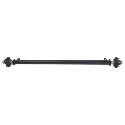 Thomletha 6000lbs Capacity Trailer Axle 6 Lug-5.5 Trailer Axle 73 Hub Face 58 Spring Center