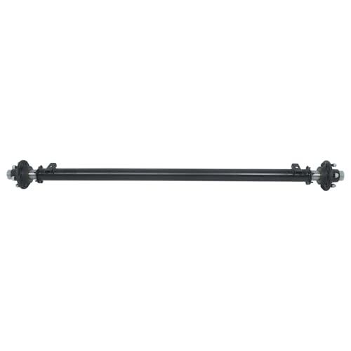 Thomletha 6000lbs Capacity Trailer Axle 6 Lug-5.5 Trailer Axle 73 Hub Face 58 Spring Center