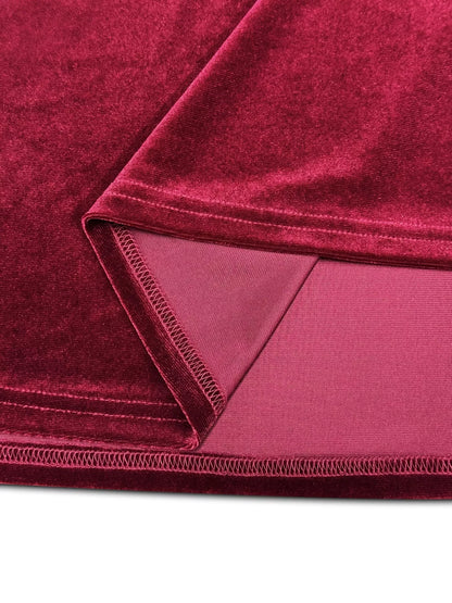 Velvet Long Sleeve Maxi Dress