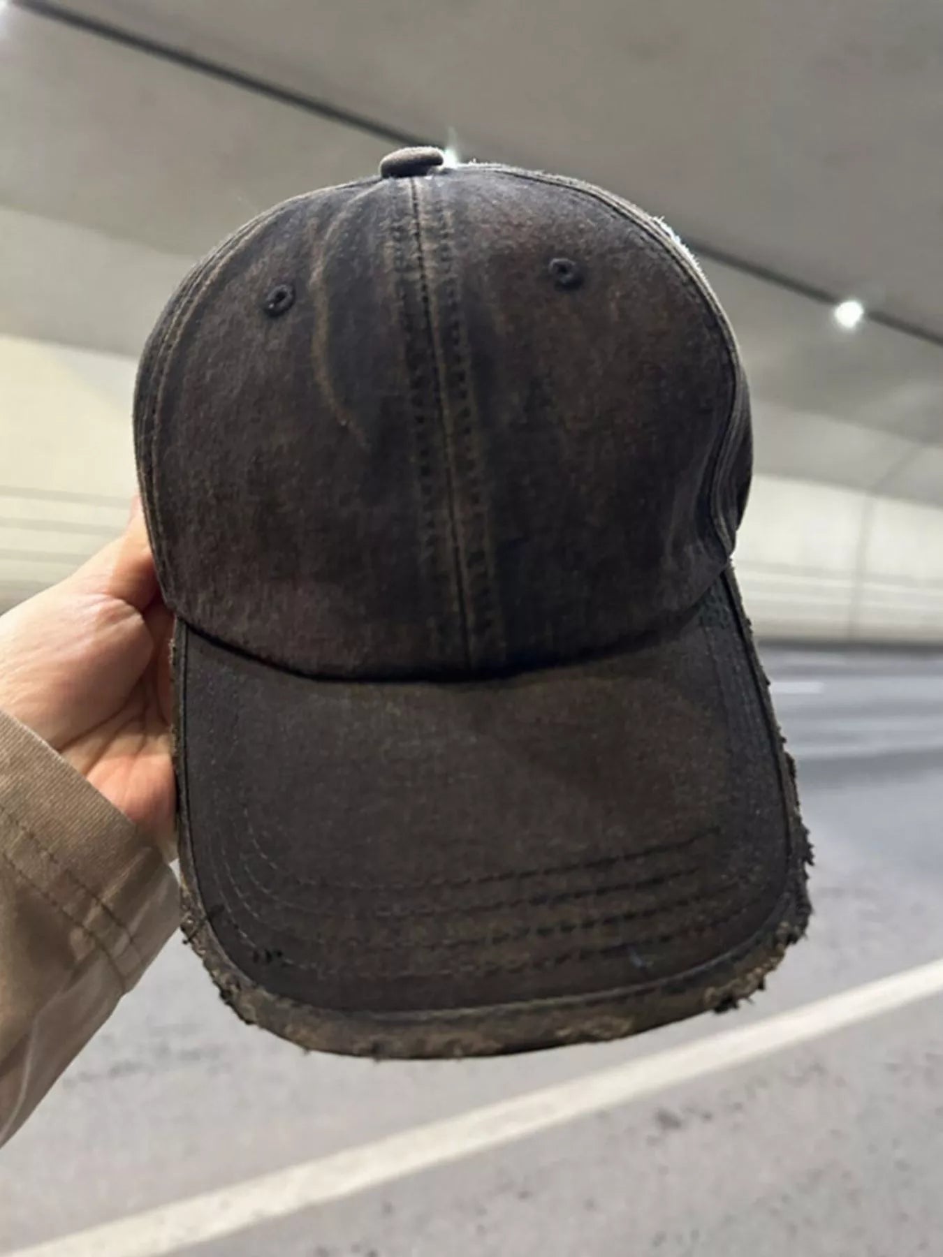 Distressed Solid Color Baseball Cap