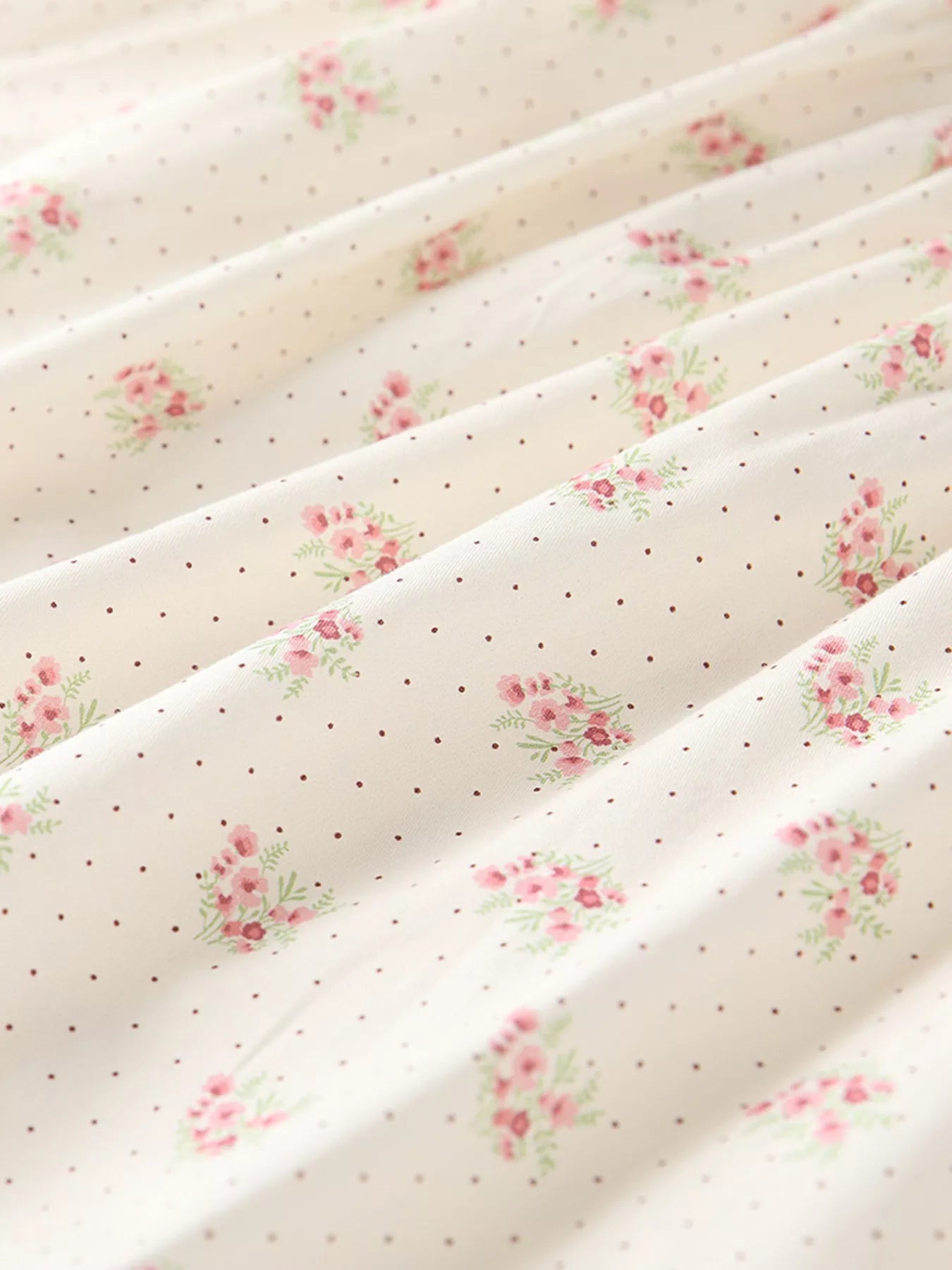 Children's Floral Print Long Sleeve Casual Dress