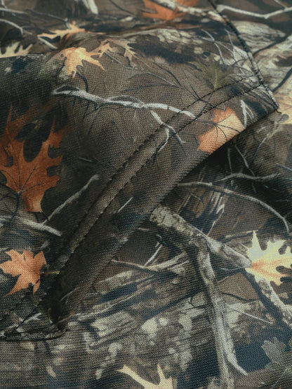 Printed Kangaroo Pocket Long Sleeve Sweatshirt