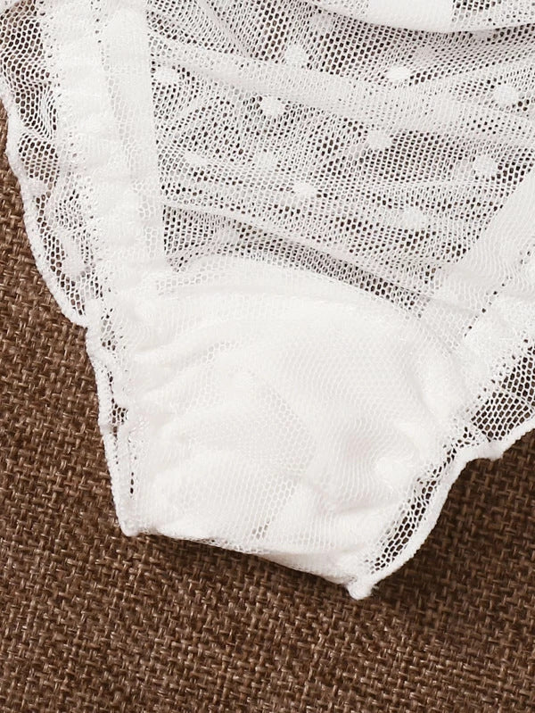 Sexy Lingerie Set Women Lace Beautiful Back Criss Cross Strap Thin French Bra Wireless Bra Triangle Cup Girl