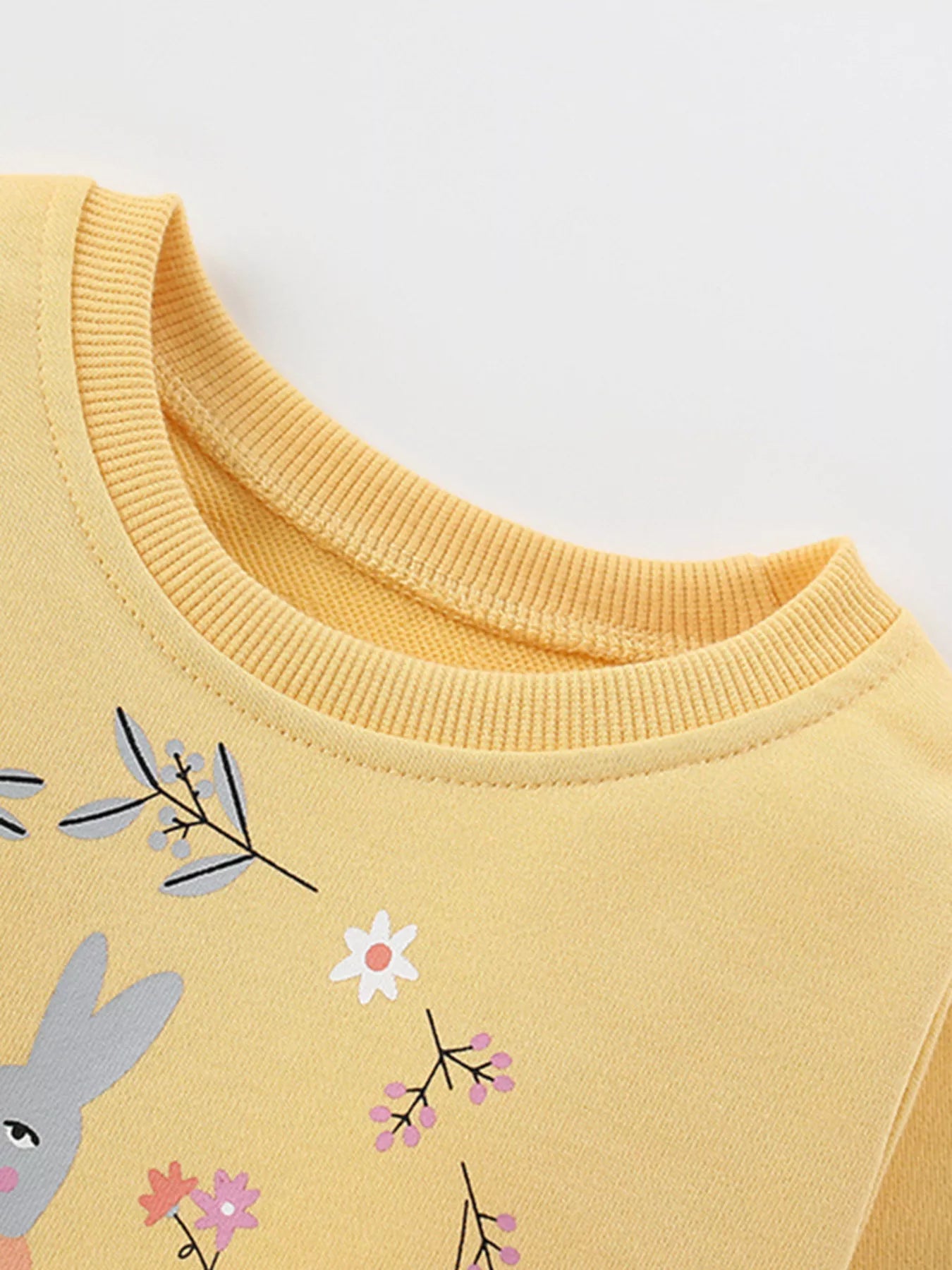 Children's Bunny Graphic Sweatshirt and Leggings Set