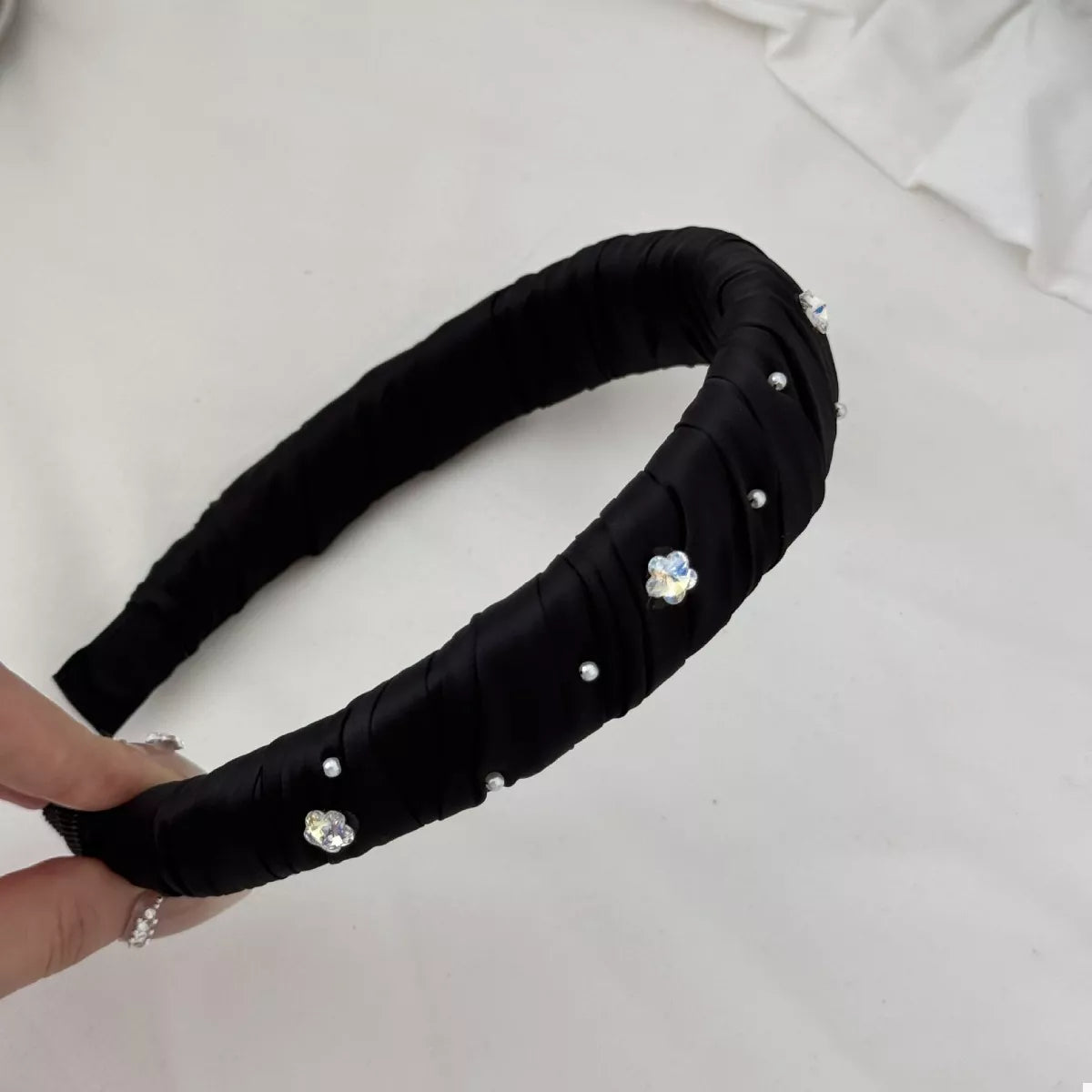 Rhinestone Wide Padded Headband