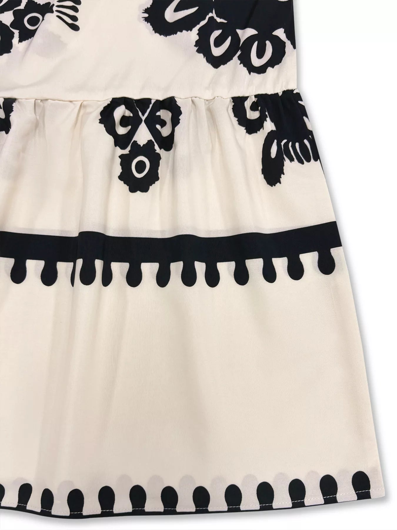 Bohemian Print Tiered Midi Dress