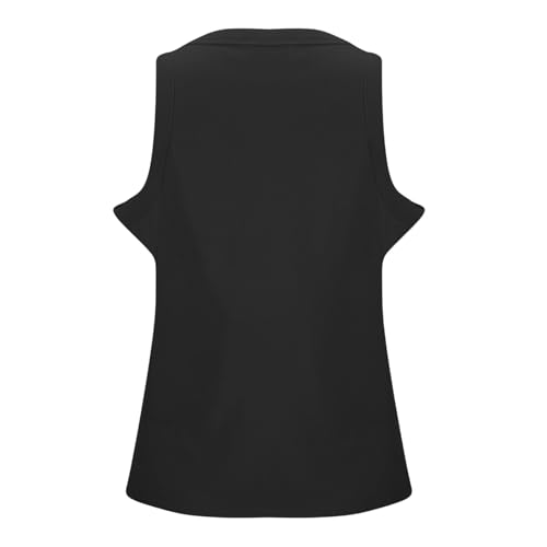 Premium Brand Deal! Summer Tops for Women 2025 Tank top with Built in Bra for Women Racerback Workout Undershirt Cotton Camisole Workout Sports Padded Cami 2025 Deals+of+the+Day Clearance Black M