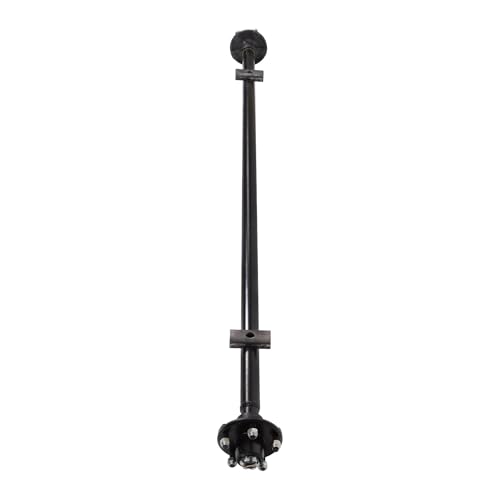 Thomletha Trailer Axle 2000 lbs Axle Beam 5 Lug Trailer Axle 72 inch Hub Face 58 inch Spring Center