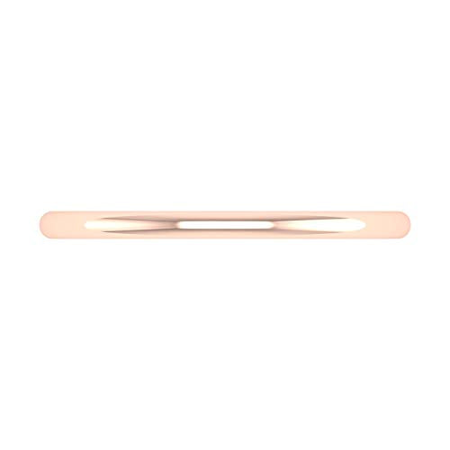 14K Rose Gold 1.5mm Plain Wedding Band (Ring Size 5.75)