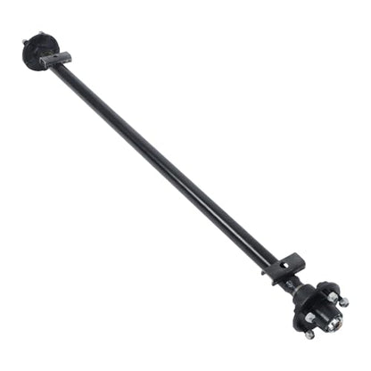 Thomletha Trailer Axle 2000 lbs Axle Beam 5 Lug Trailer Axle 56.5 inch Hub Face 46.5 inch Spring Center