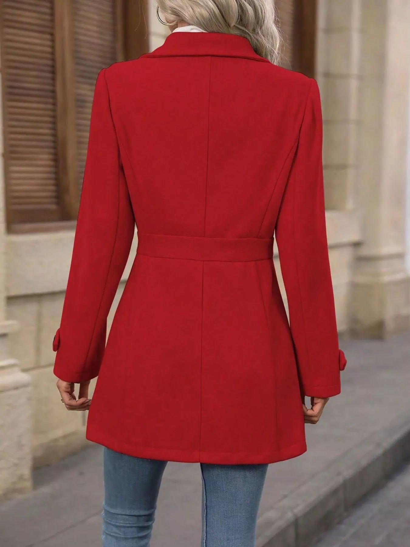 Button Up Long Sleeve Coat