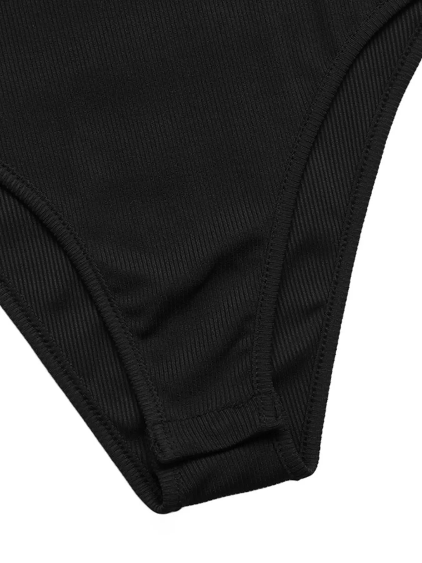 Flower Round Neck Long Sleeve Bodysuit