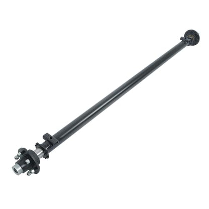 Thomletha 6000lbs Capacity Trailer Axle 6 Lug-5.5 Trailer Axle 89 Hub Face 74 Spring Center