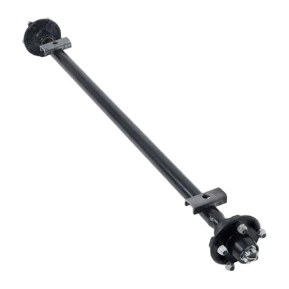 Thomletha Trailer Axle 2000 lbs Axle Beam 5 Lug Trailer Axle 49 inch Hub Face 38 inch Spring Center