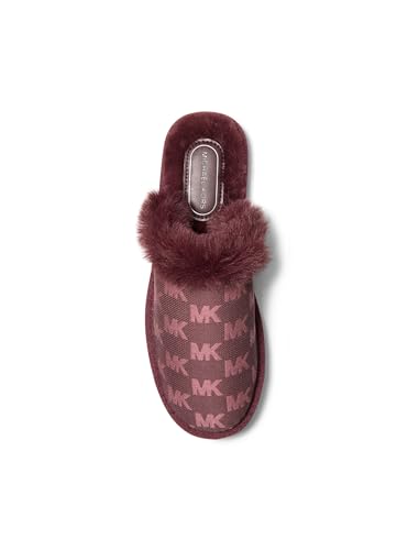 Michael Kors Women's Ada Slipper, Oxblood, 7