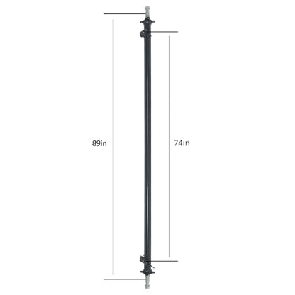 Thomletha Trailer Axle Only Beam with Idler 89 Inch Hub Face 74 Inch Spring Center 3500lbs Capacity for Light Trailer