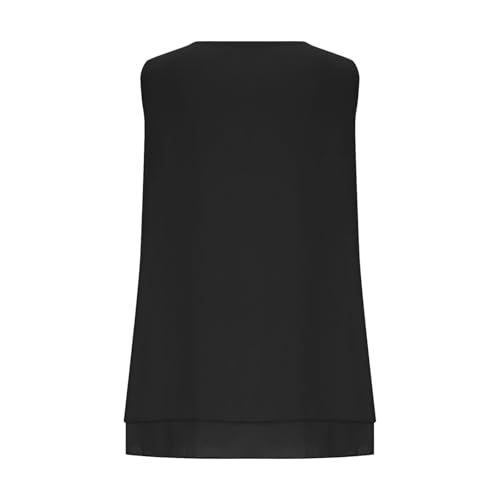 Womens Shirts Dressy Casual Tank Top for Women Lightweight Flawy Tops Casual Crewneck Sleeveless Boho Summer Blouses Casual Relaxed Clothes