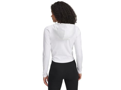 Under Armour Womens Motion Hooded Jacket, (101) White / / Halo Gray, Large