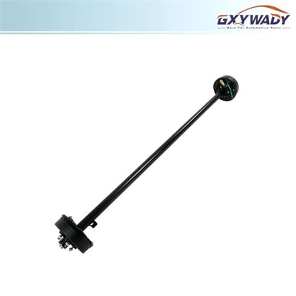 GXYWADY 3500lbs Trailer Axle Electric Brake 5 Lug 4.5 Inch Trailer Axle 89 Inch Hub Face 74 Inch Spring Center