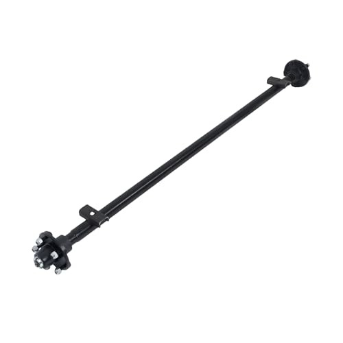 Thomletha Trailer Axle 2000 lbs Axle Beam 5 Lug Trailer Axle 61 inch Hub Face 46 inch Spring Center