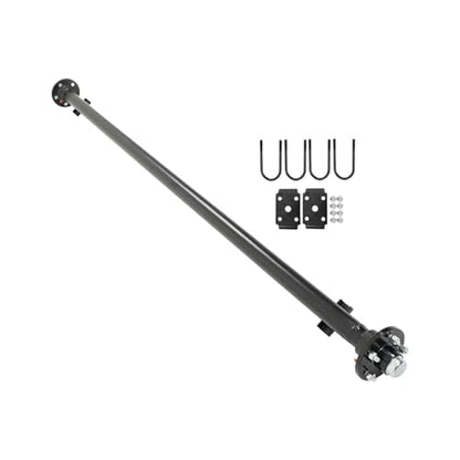 munirater 3500lbs 5x4.5 Bolt Pattern 89 Hub Face 74 Spring Center Trailer Axle U Bolt Kit