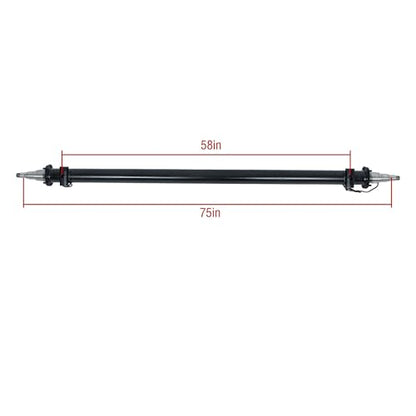 Thomletha Trailer Axle Only Beam with Idler 75 Hub Face 58 Spring Center 7000lbs