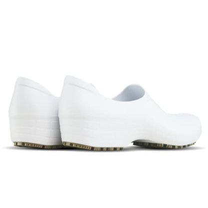 Sticky SSW-US-BCA-8 Nursing Shoes Women - Chefs - Kitchen - Nurses - Clogs for Work - Waterproof Non Slip (White, 8)