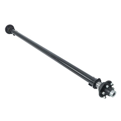 labwork 6000Lbs 6 Lug Trailer Axle 89 Inch Hub Face 74 Inch Spring Center 6 x 5.5 Bolts for Light Duty Trailers