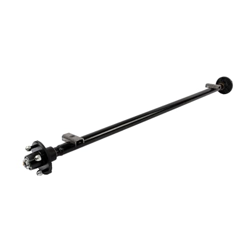 Thomletha Trailer Axle 2000 lbs Axle Beam 4 Lug Trailer Axle 61 inch Hub Face 46 inch Spring Center
