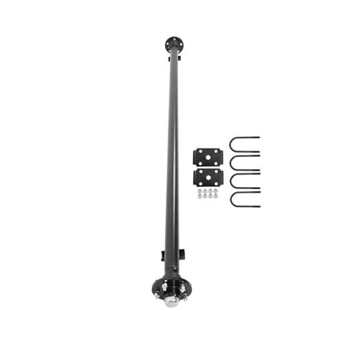 munirater 3500lbs 5x4.5 Bolt Pattern 89 Hub Face 74 Spring Center Trailer Axle U Bolt Kit