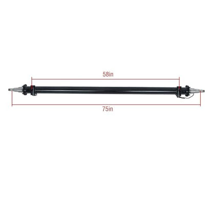 labwork 7000lb Beam Only Trailer Axle 75 Inch Hub Face 58 Inch Spring Center