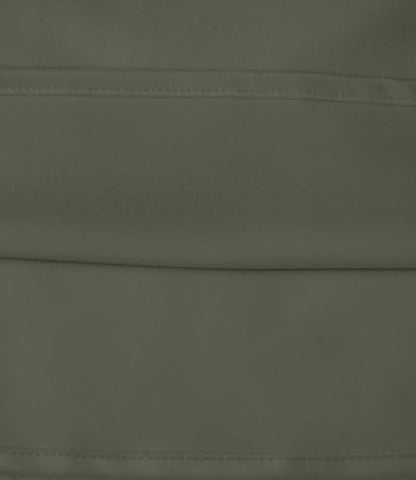 Outoshe Women's Satin High Waisted Maxi Skirts Hidden Elasticized Waistband A Line Long Skirt Army Green