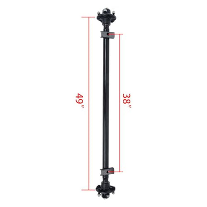 Thomletha Trailer Axle 2000 lbs Axle Beam 5 Lug Trailer Axle 49 inch Hub Face 38 inch Spring Center