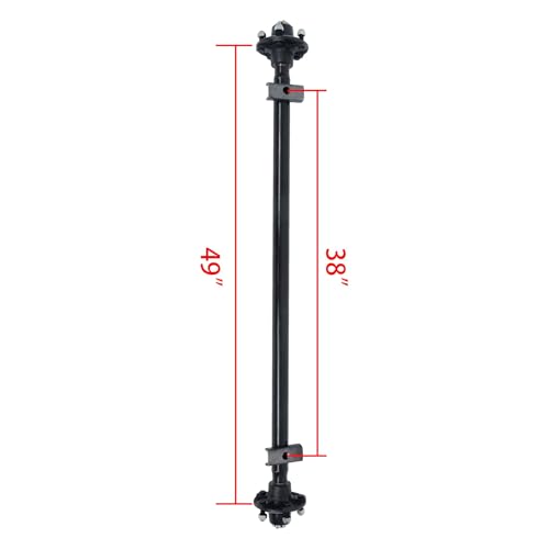 Thomletha Trailer Axle 2000 lbs Axle Beam 5 Lug Trailer Axle 49 inch Hub Face 38 inch Spring Center