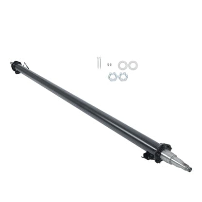 Thomletha Trailer Axle Only Beam with Idler 95 Hub Face 80 Spring Center 6000lbs, 3 Tube Diameter 6.3mm Wall Thickness - electromagnetic Brakes Available