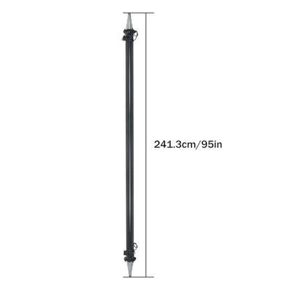 Thomletha Trailer Axle Only Beam with Idler 95 Hub Face 80 Spring Center 6000lbs, 3 Tube Diameter 6.3mm Wall Thickness - electromagnetic Brakes Available