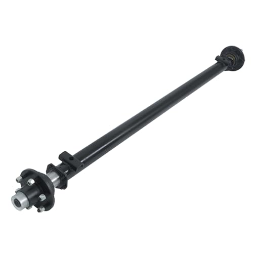 GXYWADY 6 Lug 5.5 Inch 6000Lbs Trailer Axle 73 Inch Hub Face 58 Inch Spring Center