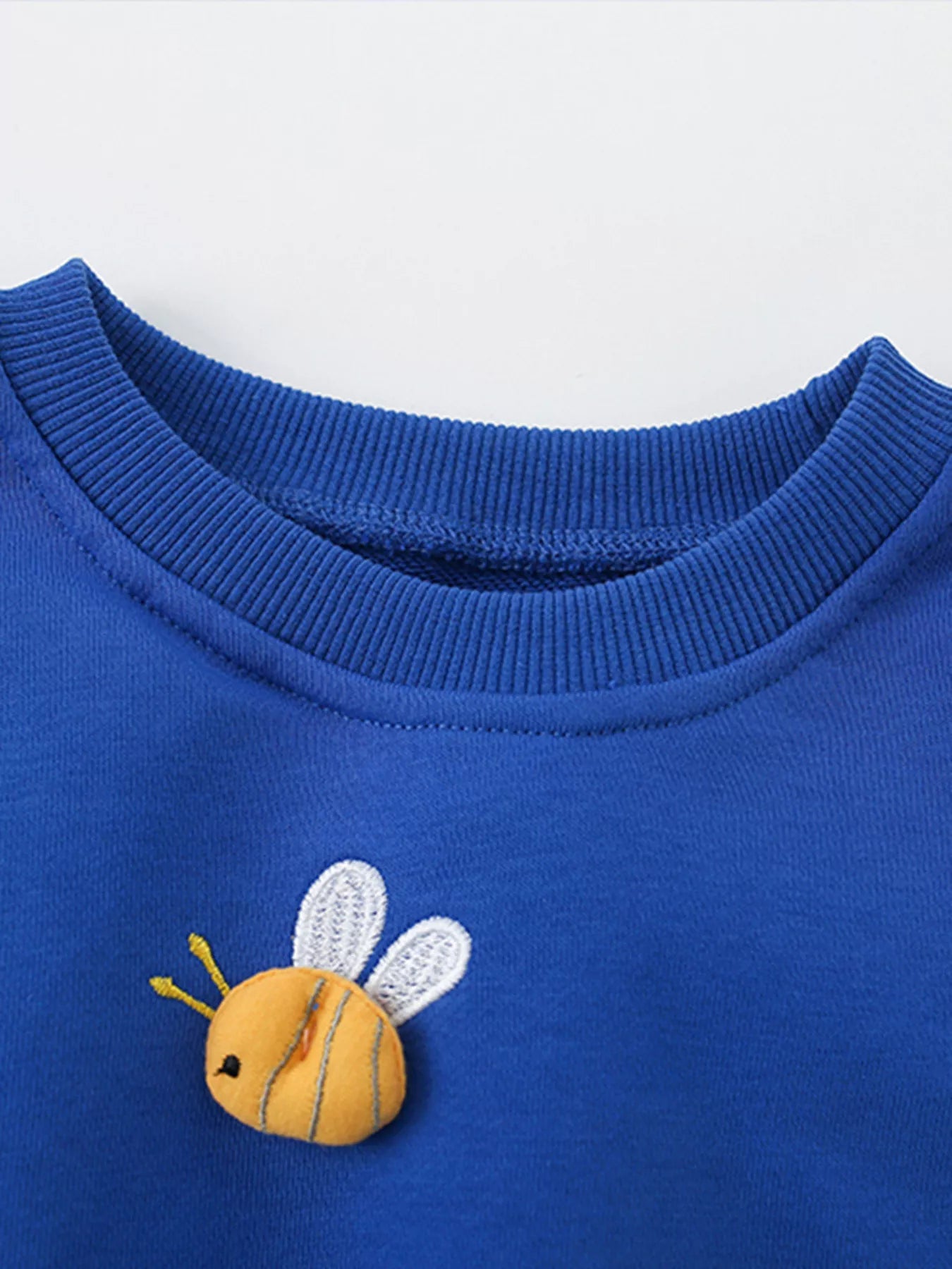 Children's Floral Applique Crew Neck Sweatshirt