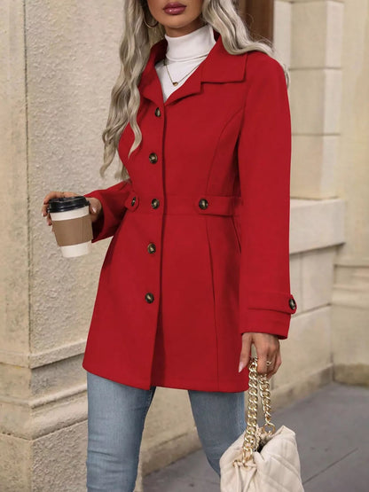 Button Up Long Sleeve Outerwear