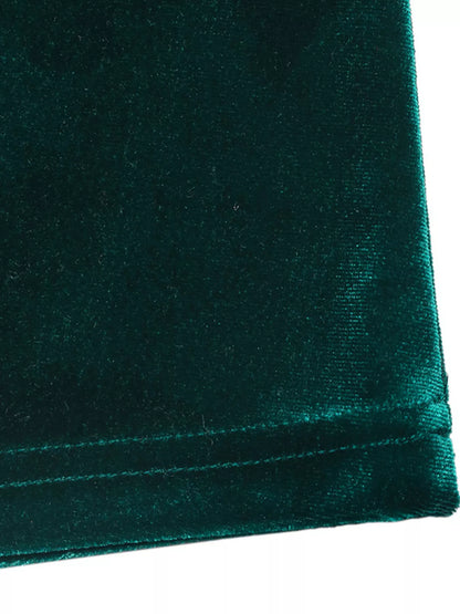 Velvet V-Neck Long Sleeve Maxi Dress