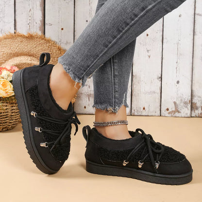 Lace-Up Ankle Boots Black