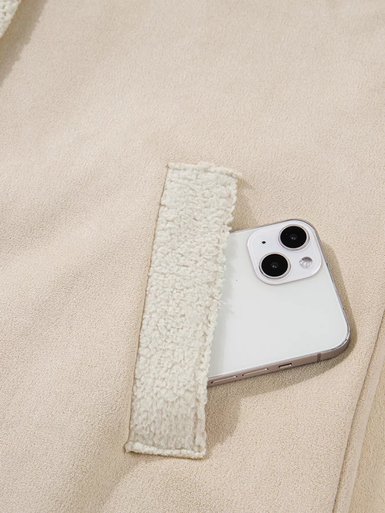 Suede Sherpa Lined Western Loose Jacket