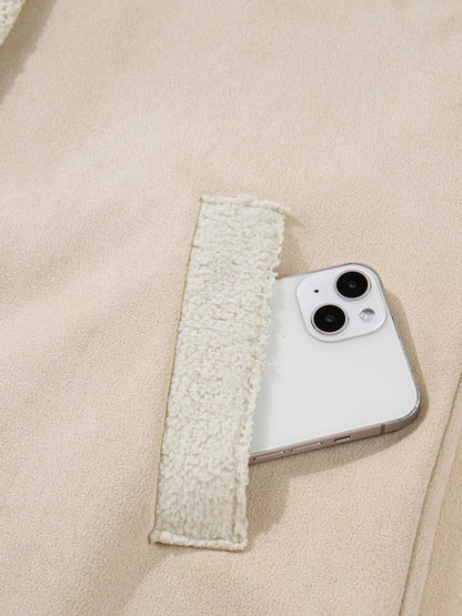 Suede Sherpa Lined Western Loose Jacket