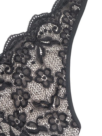 Lace Halter Neck Bodysuit