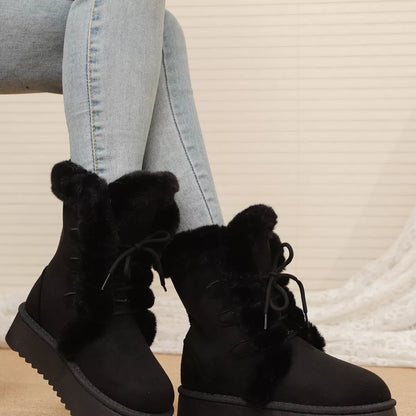 Lace-Up Winter Boots