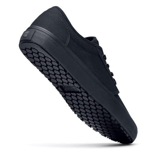 Shoes For Crews Unisex Slip-Resistant Work Sneakers – Comfortable, Lightweight, Water-Resistant & Non-Slip Work Shoes - Ideal for Men & Women in Hospitality, Retail, Food Service & More - Merlin, Size 8