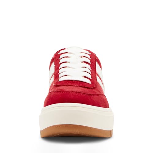 Madden Girl Women's Navida Fashion Sneaker, Red/White, 8