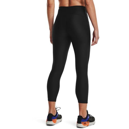 Under Armour Womens HeatGear Armour High Waisted Ankle No-Slip Leggings , Black (001)/White , Medium