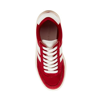 Madden Girl Women's Navida Fashion Sneaker, Red/White, 8