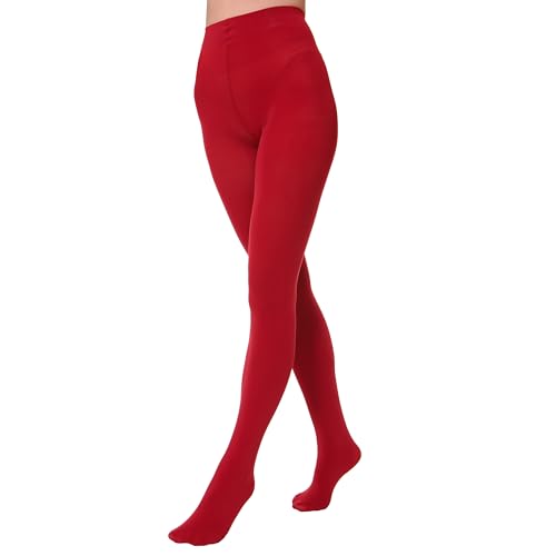 Women's 80 Den Opaque Tights - Soft Microfiber Pantyhose with 3D Stretch Technology